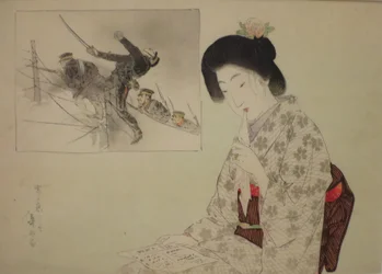 "Podzimní přeháňka", Suzuki Kason, 1904, Honolulu Museum of Art, 26917