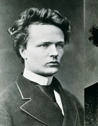 August Strindberg (černobílá fotografie)