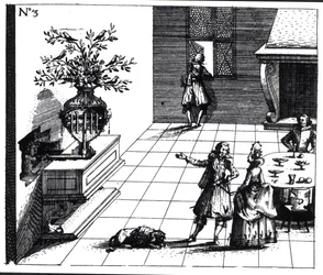 Hudební strom ptačí zpěv, publikovaný kolem roku 1670