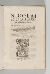 Revoluce nebeských světů od Mikuláše Koperníka (1473-1543) s De libris revolutionum Nicolai Copernici Narratio prima od Georga Johanna Rheticuse (1514-74), Basilej: Heinrich Petri