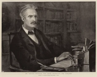 Pan Gerald Balfour, hlavní tajemník pro Irsko