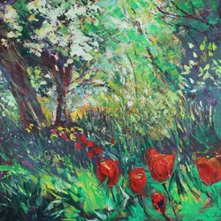 Tulipány a lesy