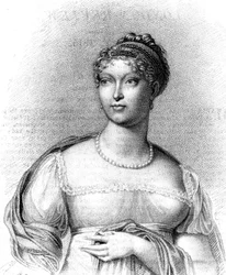 Marie Louise, vévodkyně z Parmy, druhá manželka Napoleona Bonaparta, 1815.