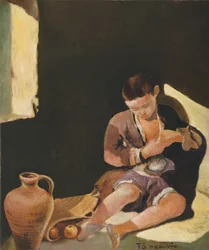 Sen o následujícím dni, asi 1940 (olej na plátně)