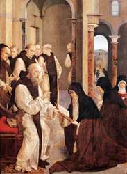 Svatý Jeroným, svatá Paula a svatá Eustochie, Frey Carlos (1517-1535)
