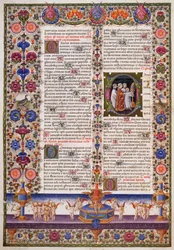 Kniha žalmů, z I. dílu Bible Borso d