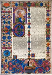 Kniha Exodus, z prvního dílu Bible Borso d