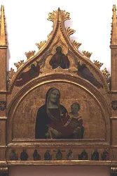 Madonna a dítě (tempera na panelu)
