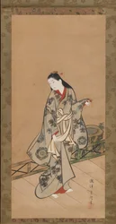 Žena na Verandě, ca. 1730.