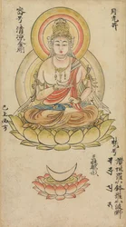 Gakko Bosatsu, z Album buddhistických božstev z diamantového světa..., polovina 12. století.