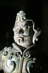 Reprezentace válečníka, detail, 618-907