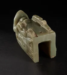 Junkunc Jade Dragon Head (nefrit)