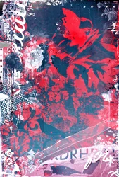 Beyond Leisure, 2015 (koláž na plátně)