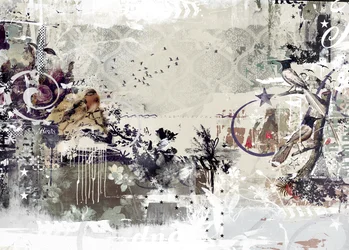 Tweeting Birds, 2015 (kombinovaná média na plátně)