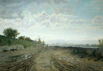 Ráno na Arnu, Telemaco Signorini (1835-1901).