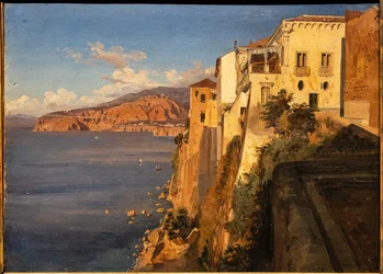 Teodoro Duclère: "Tassoův dům v Sorrentu", olejomalba, asi 1862.