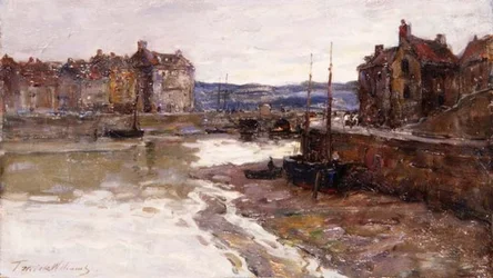 Brzy ráno, St. Valery en Caux, Normandie