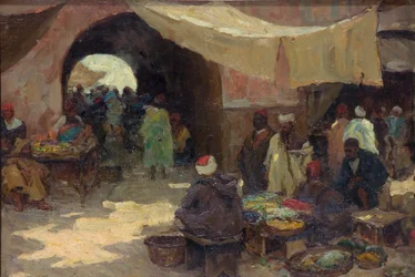 „Východní bazarová scéna“, 1880-1936