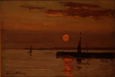 Západ slunce, Concarneau, Bretaň