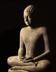 Meditující Buddha, období Davaravati