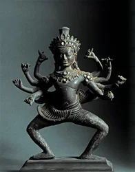 THAJSKÉ UMĚNÍ: Lokevsara Bódhisattva nebo Šiva. Styl Lopburi.