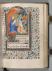 Kniha hodin (Užití Paříže): Fol. 67r, Klanění mudrců