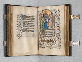 Kniha hodin Použití Paříže: Fol. 108r, Letnice, c. 1420.