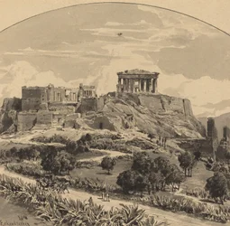 Akropole ze západu, 1890.