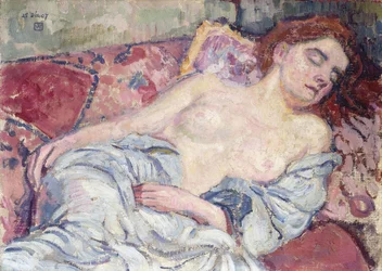 Akt na divanu, 1907