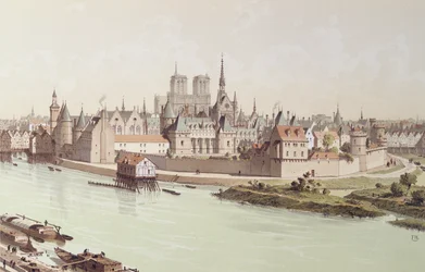 Ile de la Cite v roce 1530