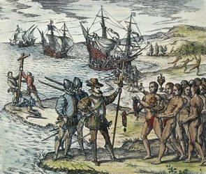 Kolumbovo přistání v Indii, 1594