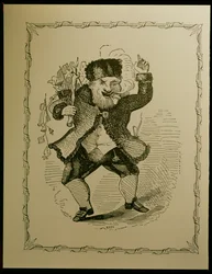 Ilustrace Santa Clause k básni Clementa C. Moorea, 1848