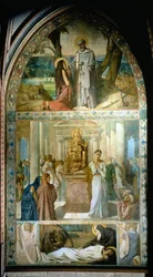 Příběh svaté Marie Egyptské. Obraz Theodora Chasseriaua (1819-1856)