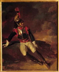 Bitevní loď bolí. Obraz Theodora Gericaulta (1791-1824)