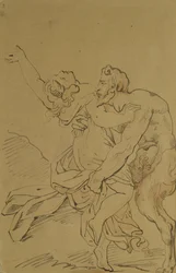 Nymfa a satyr