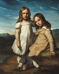 Portrét Alfreda a Elisabeth Dedreuxových, kolem roku 1818