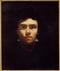 Portrét malíře Eugena Delacroixe (1798-1863) Obraz Theodora Gericaulta (1791-1824) 1820-1824 Sun. 0,5x0,6 m Rouen, Musee des Beaux Arts