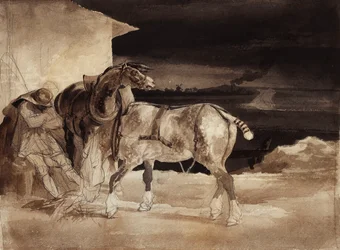 Dva koně a spící ženich, c.1822-1823