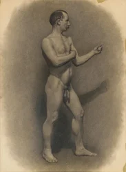Studie mužské postavy, 1875