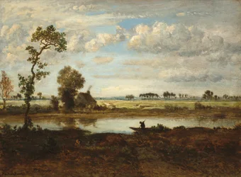 Krajina s Boatmanem, c. 1860.