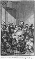 Francisco Pizarro zavražděn armádou spiklenců, 1541