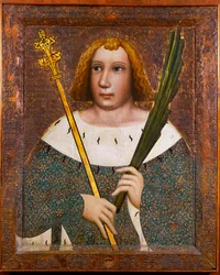 Svatý Vít, ochránce dobytka (tempera na dřevě)