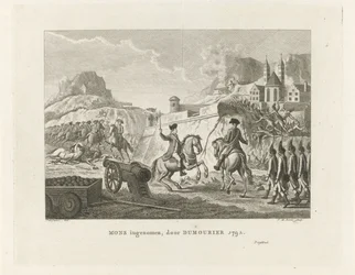 Zajetí Mons, 1792 Mons pořízen, Dumourier 1792 (název na objektu)