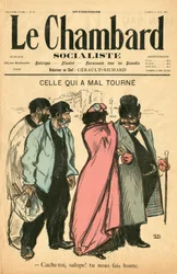 Obálka “”Le Chambard Socialiste””, číslo 28, Satirický v barvách