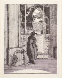 Balíkový úřad, 20. století (lept)