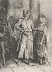 Upřímný Iago, svou Desdemonu ti musím nechat: deska 4 od Othella..., leptaná 1844, přetištěná 1900.