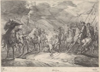 Scéna z bojiště Cavalry Combat (název série)