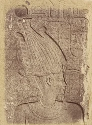 Detail sochy (profil hlavy), Karnak