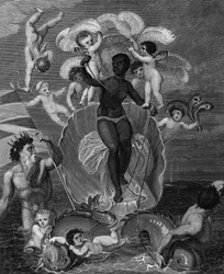 Plavba lodi Sable Venus z Angoly do Západní Indie, z knihy Bryana Edwardse "History of all the British Colonies".