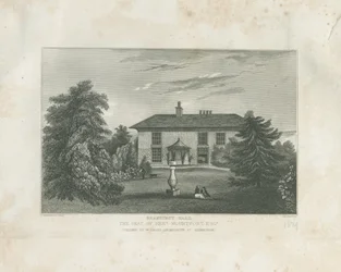 Checkley - Beauhurst Hall: rytina, nd [cca 1820-1830] (tisk)
